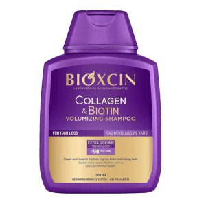 All Hair Types Bioxsine Bioxcin Collagen Biotin Extra Volume Plump Bigger Stronger Thicker Shampoo 300 Ml new