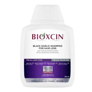 Bioxcin Black Garlic Shampoo for Thinning Hair – All Hair Types 300 ml