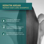 Bioxcin Keratin and Argan Shampoo, Nourishes, Repairs, Moisturizes Damaged Hair 300 mL