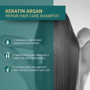 Bioxcin Keratin and Argan Shampoo, Nourishes, Repairs, Moisturizes Damaged Hair 300 mL
