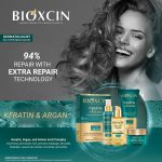 Bioxcin Keratin and Argan Shampoo, Nourishes, Repairs, Moisturizes Damaged Hair 300 mL