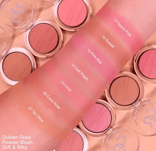 Golden rose powderblush