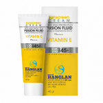 Sunscreen tube and box on white