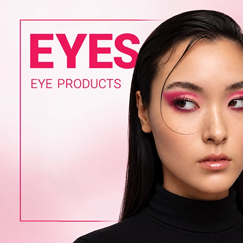 Vibrant Pink Eyes Beauty Editorial